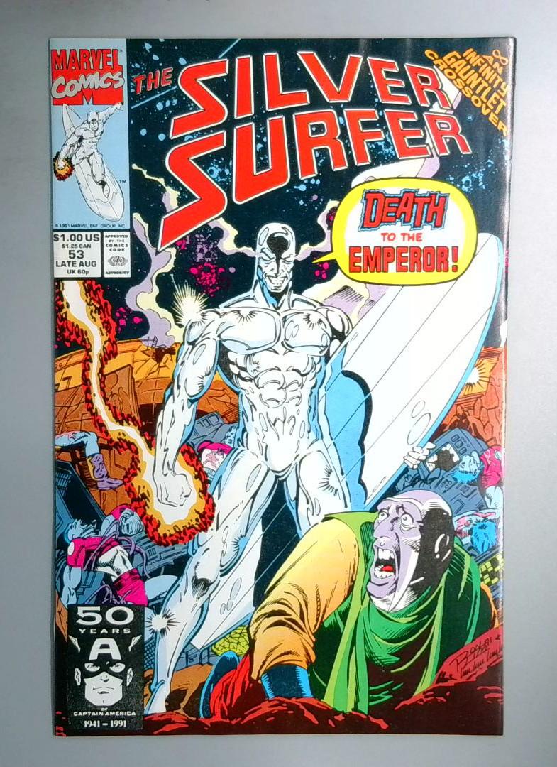 Silver Surfer #53 VF1st Appearance of Kree General Ael-Dan Marvel 1992