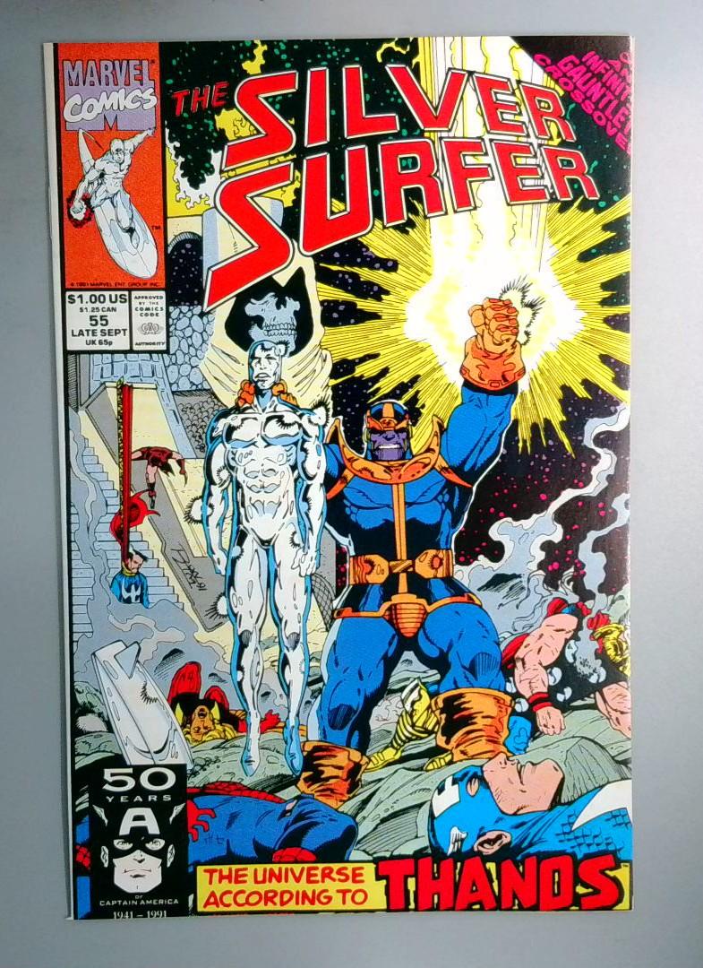 Silver Surfer #55 NM Thanos Marvel 1991