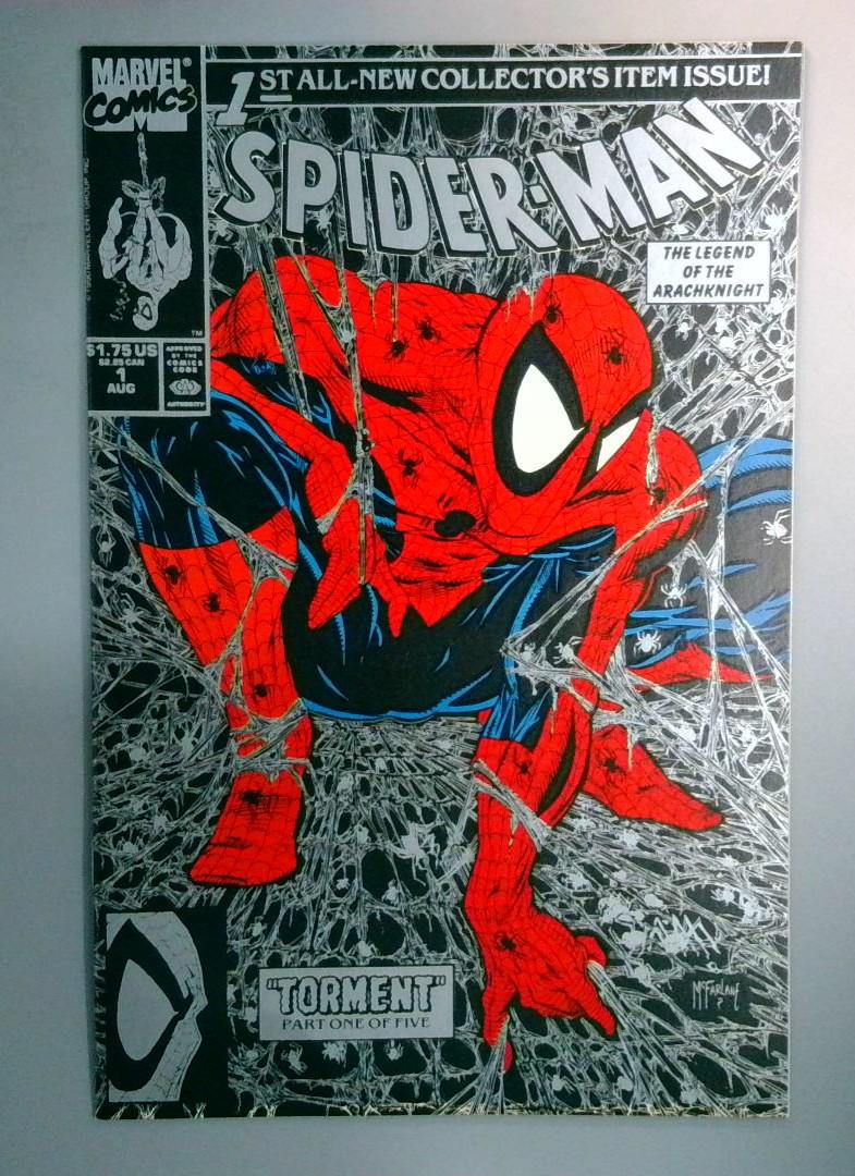 Spider-Man #1 NM- Silver Cover Direct Edition Marvel 1990