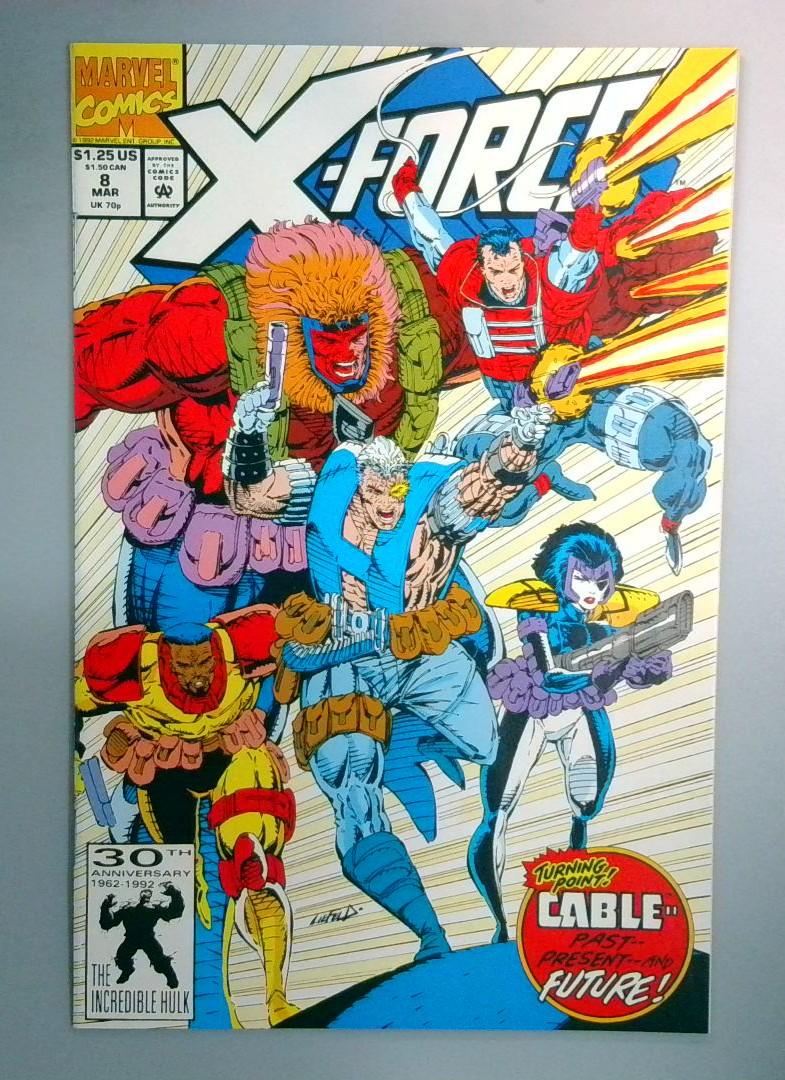 X-Force #8 NM- 1st Domino (Previously Impersonated By Copycat) Marvel 1992