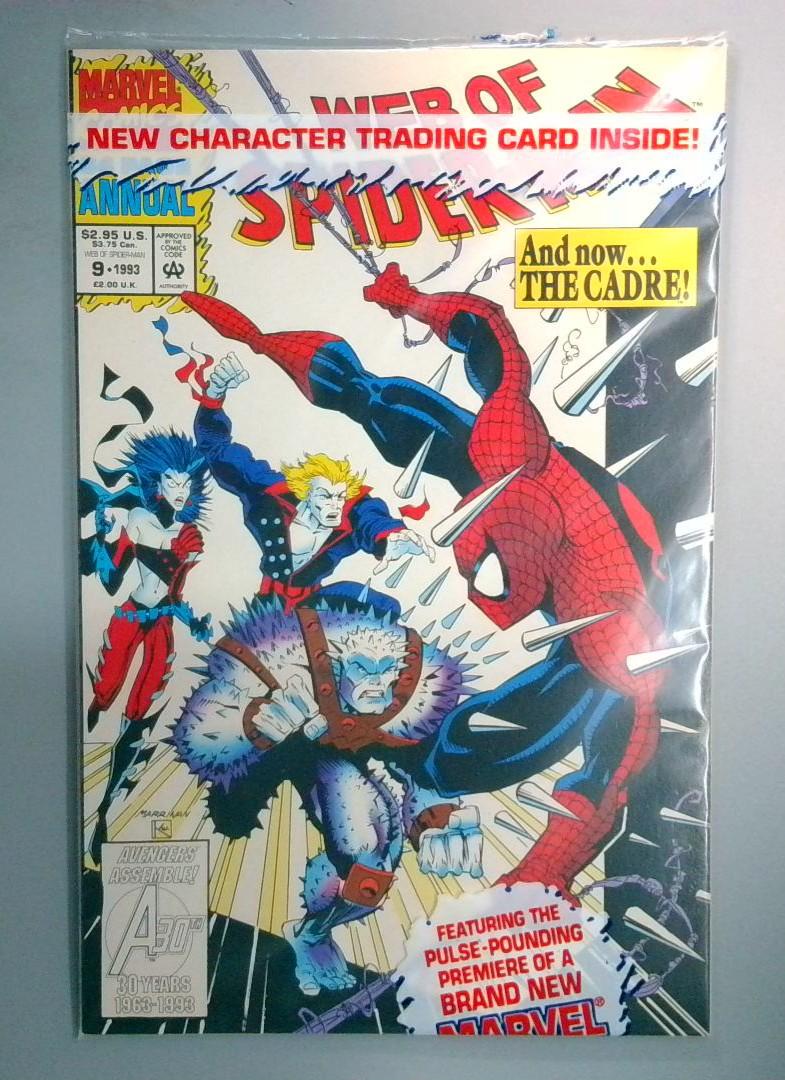 Web of Spider-Man Annual #9 NM Polybagged with a Trading Card Marvel