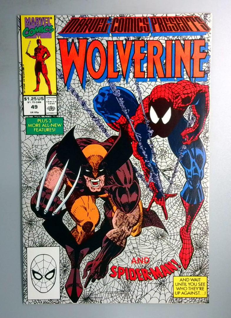 Marvel Comics Presents #49 NM Spider-Man, Wolverine Cover Marvel 1990