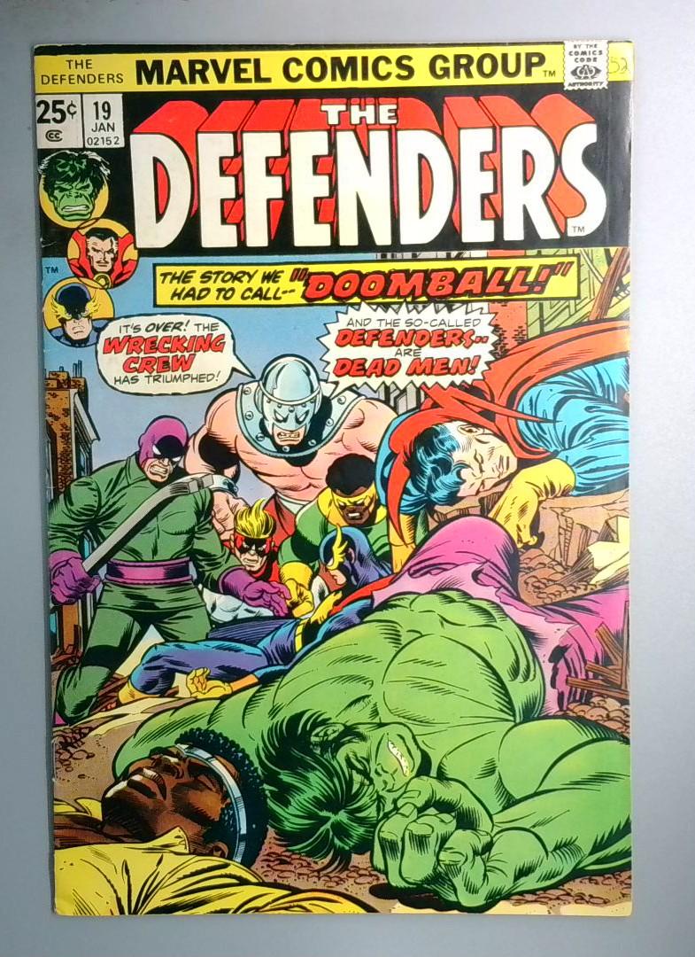 Defenders #19 Wrecking Crew Marvel 1974 See Pics