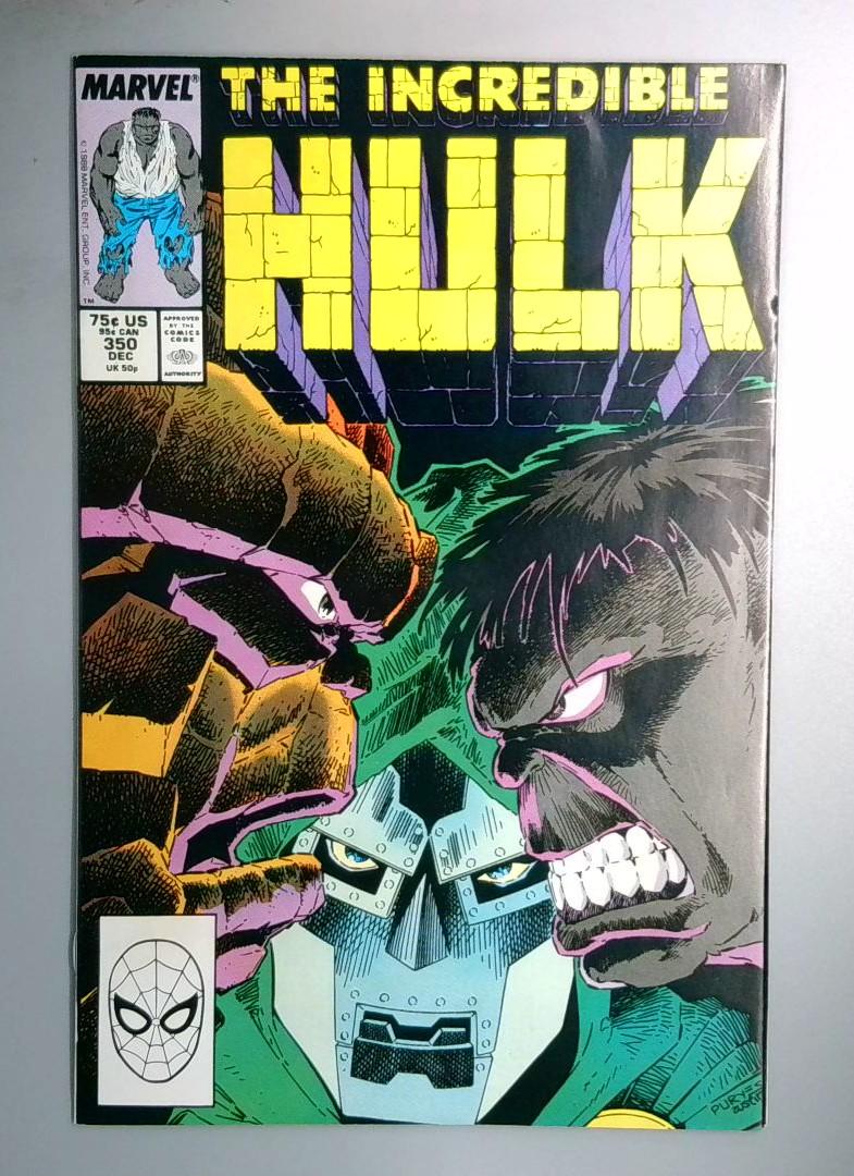 Incredible Hulk #350 VF/NM Hulk/Thing Battle Marvel 1988