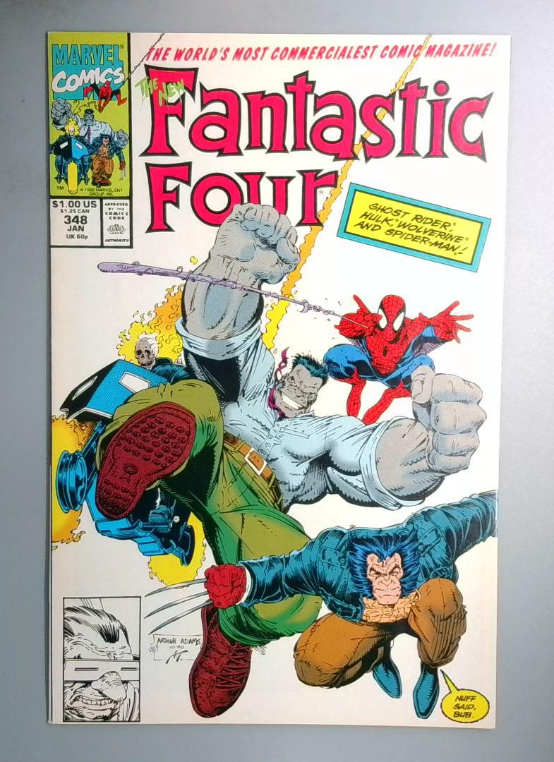 Fantastic Four #348 VF Hulk Marvel 1991