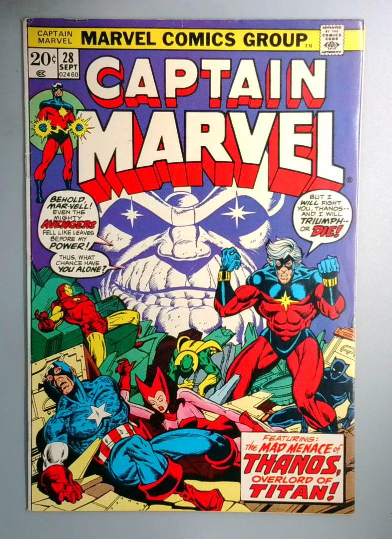 Captain Marvel #28 VG/FN Jim Starlin, Thanos Marvel 1973 