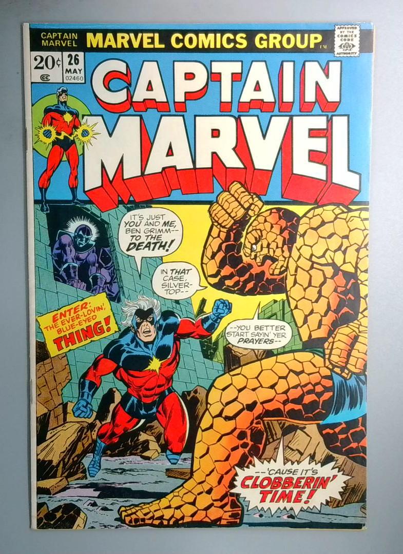 Captain Marvel #26 FN+ 1st Cover Appearance by Thanos Marvel 1973