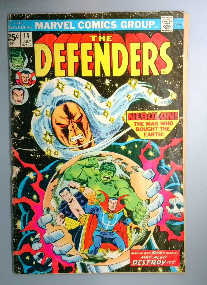 Defenders #14 Nighthawk Joins Defenders Team Marvel 1974