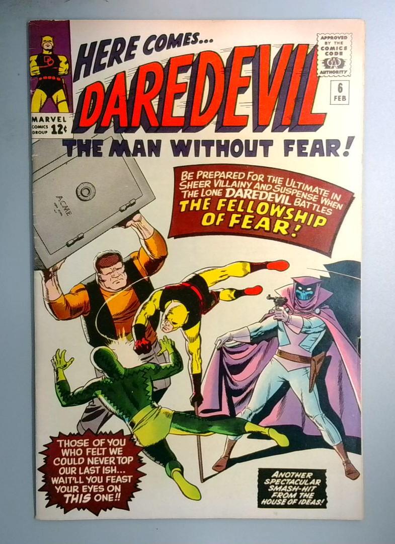 Daredevil #6 VF- 1st Appearance of Mister Fear Marvel 1965