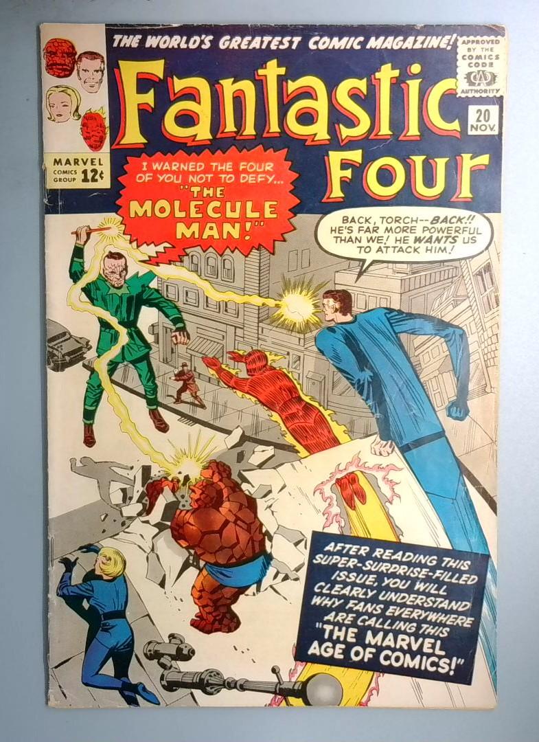 Fantastic Four #20 VG/FN 1st Molecule Man 🔑 Marvel 1963