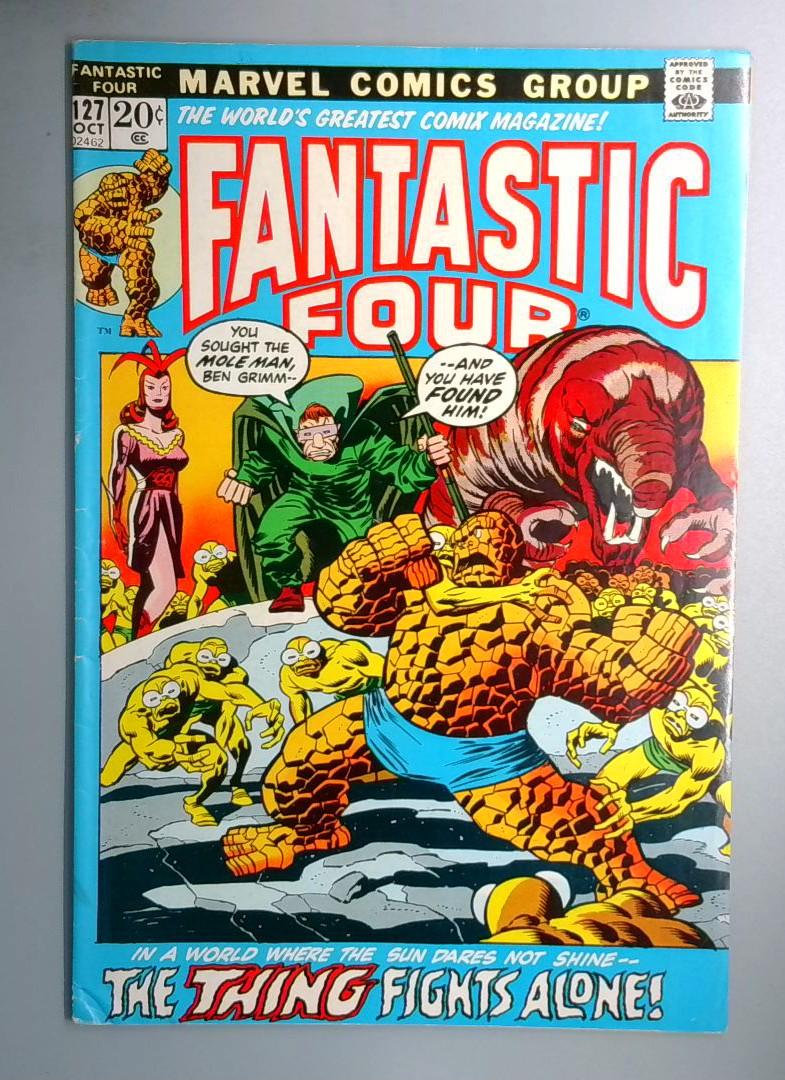 Fantastic Four #127 VG Mole Man Appearance Marvel 1972