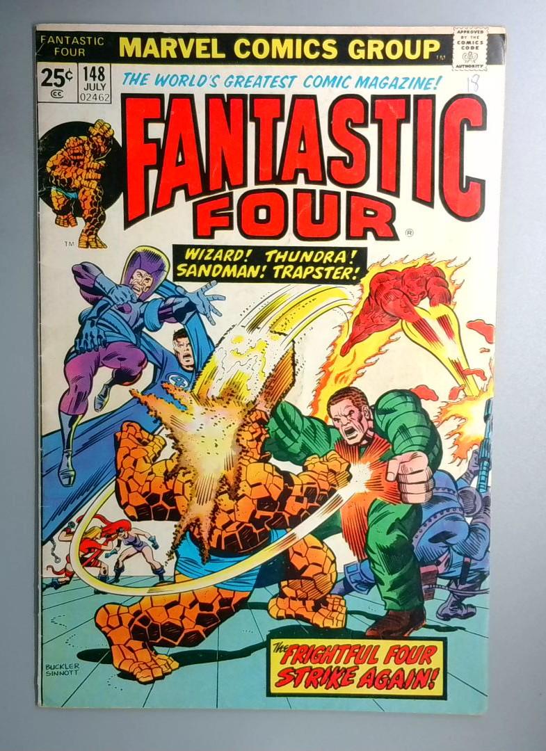 Fantastic Four #148 VG+ Frightful Four Marvel 1974
