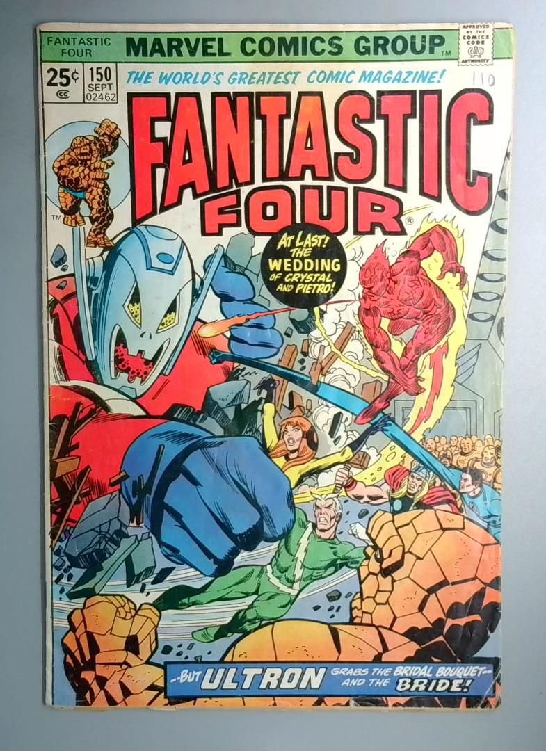 Fantastic Four #150 No MVS, Tape Inside Marvel 1974