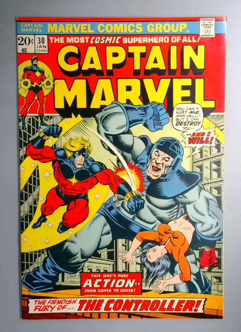 Captain Marvel #30 FN- Controller Appearance Marvel 1974
