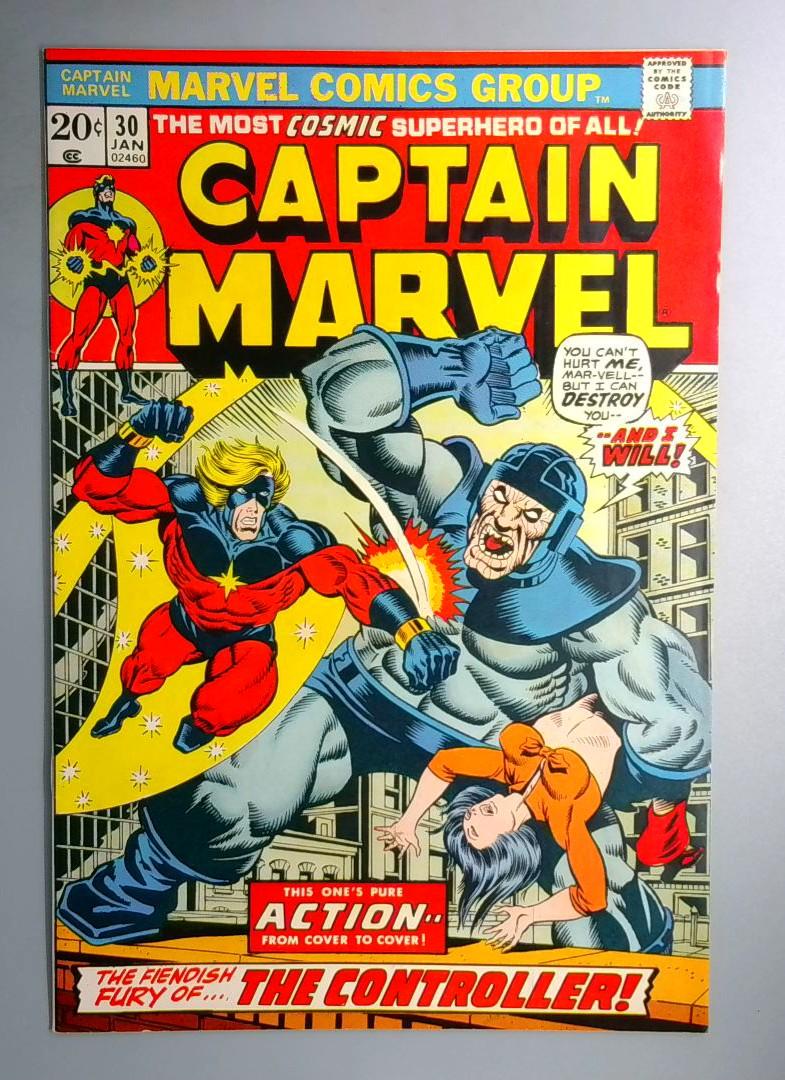 Captain Marvel #30 NM- Jim Starlin, Thanos Marvel 1974