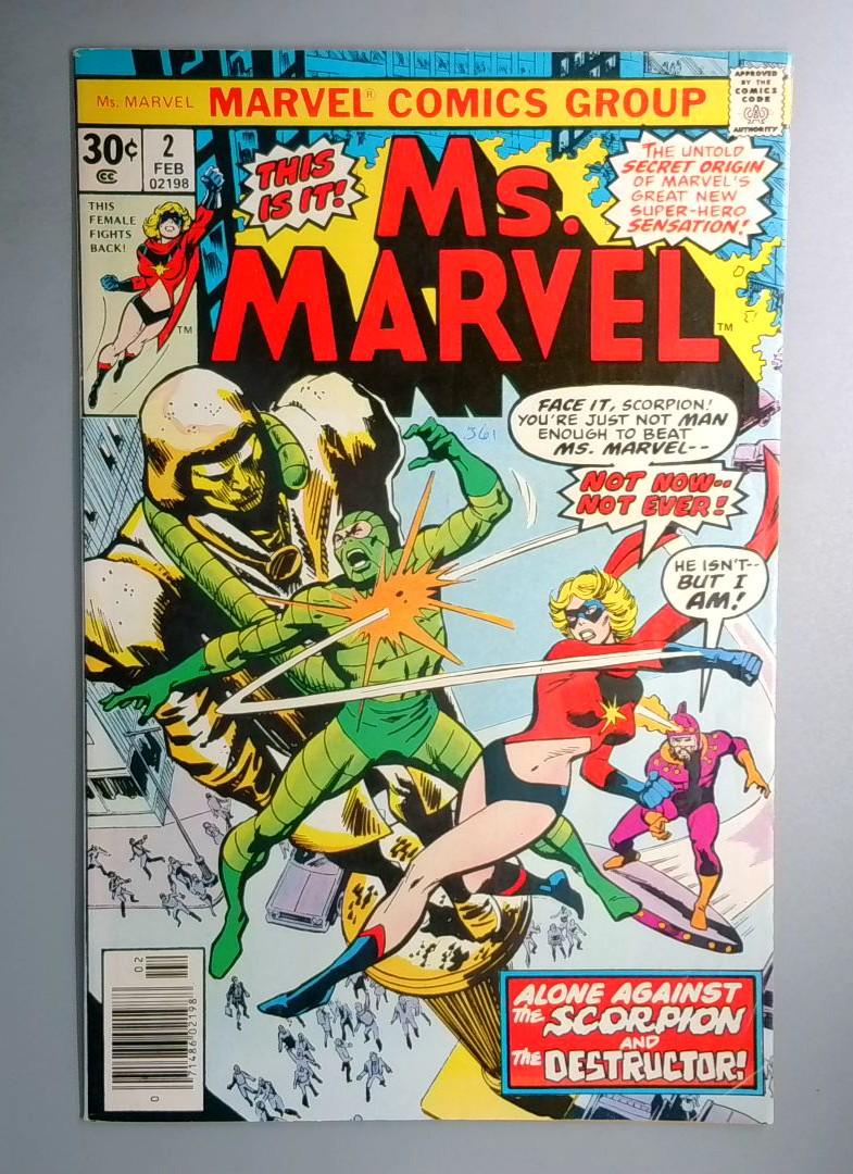 Ms. Marvel #2 FN+ 2nd Ms. Marvel Marvel Comics 1976