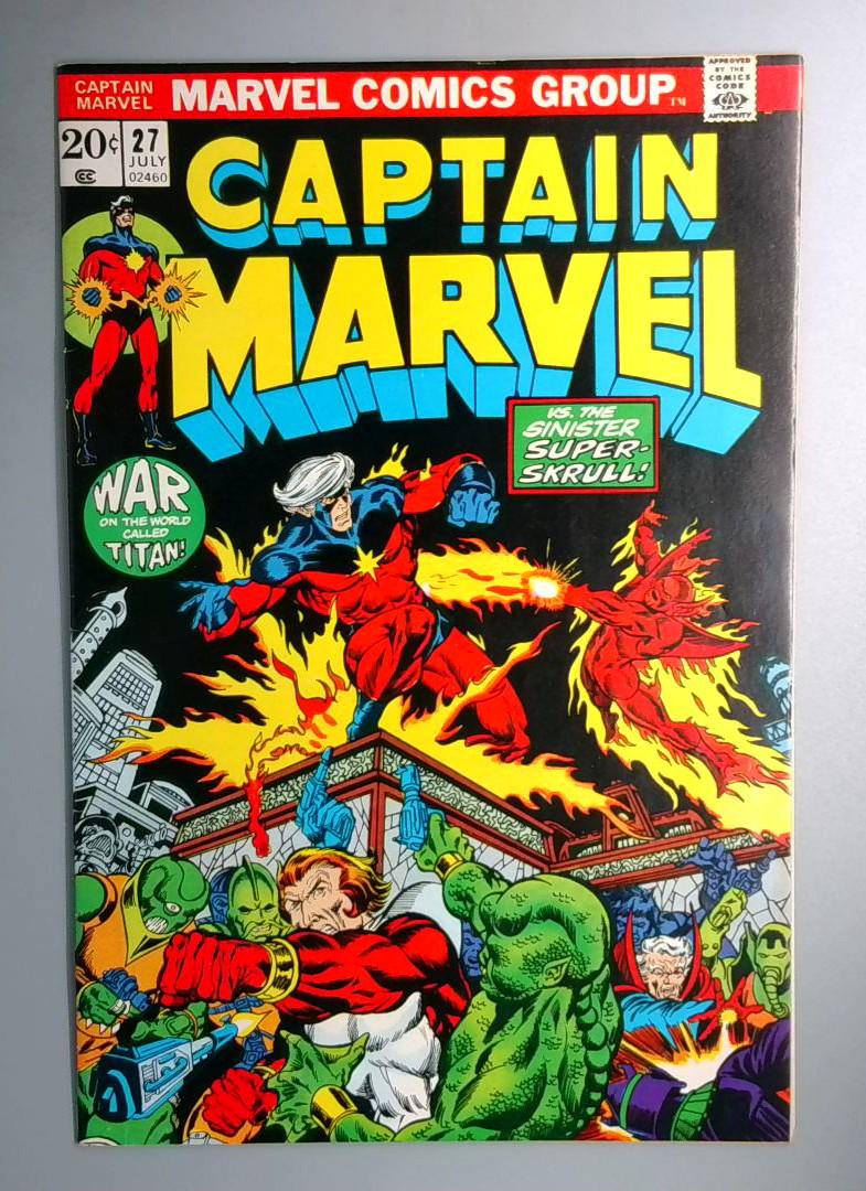 Captain Marvel #27 VF- 3rd Thanos, 1st Full Appearance of Death Marvel 1973