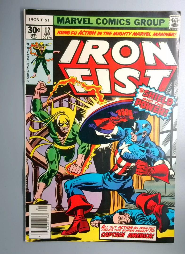 Iron Fist #12 VF+ Captain America Appearance & Cover Marvel 1977