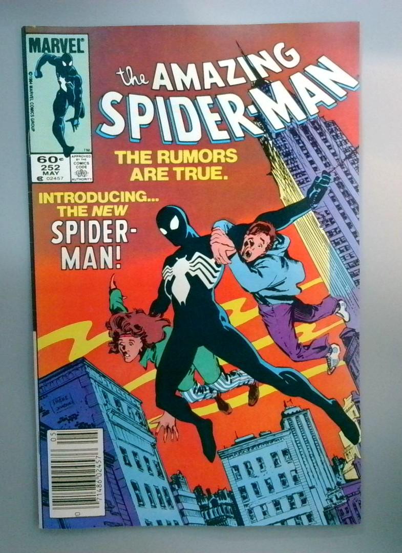 Amazing Spider-Man #252 VF- 1st Black Symbiote Suit NEWSSTAND Marvel 1984