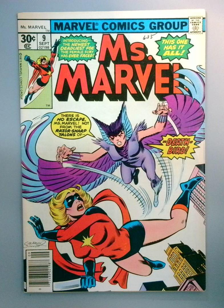 Ms. Marvel #9 FN 1st Deathbird Marvel 1977