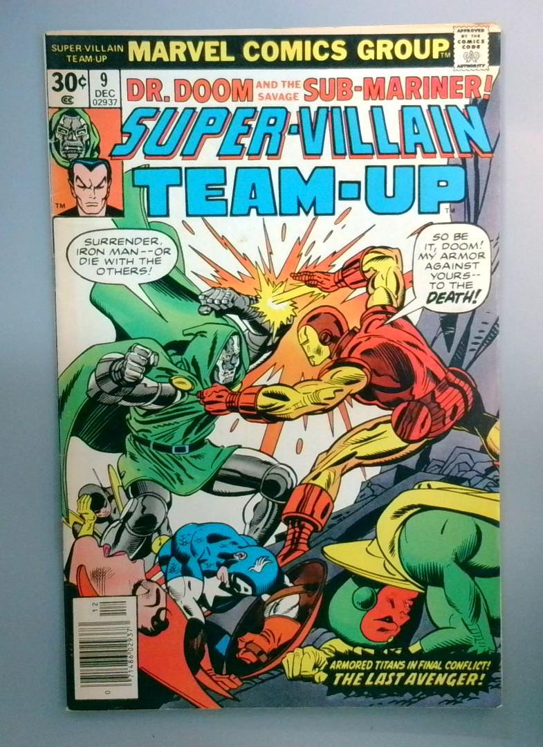 Super-Villain Team-Up #9 1st Iron Man vs Dr. Doom Marvel 1977