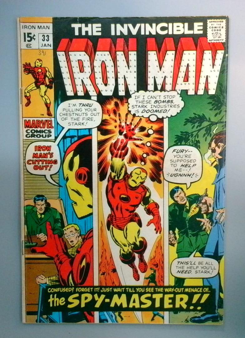 Iron Man #33 VG/FN 1st Appearance of Spymaster Ted Calloway Marvel 1971