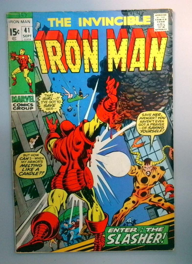 Iron Man #41 VG 1st Appearance of the Slasher Marvel 1971
