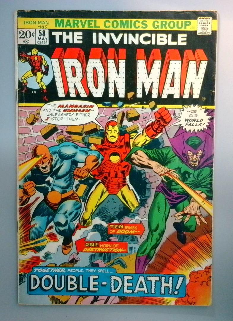 Iron Man #58 Mandarin and Unicorn Appearance Marvel 1973