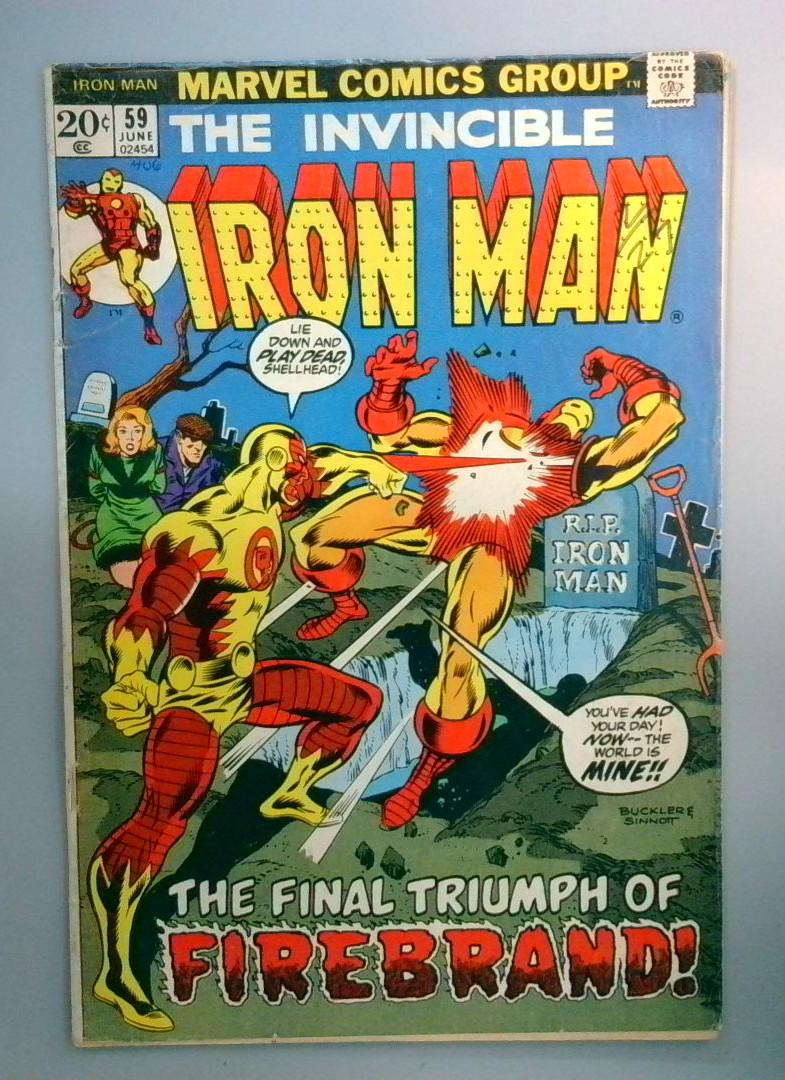 Iron Man #59 Firebrand Gary Gilbert Appearance Marvel 1973