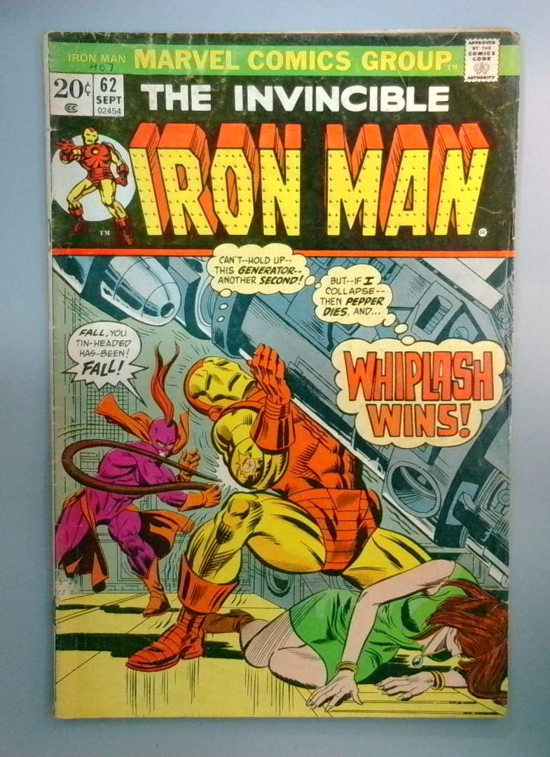 Iron Man #62 Whiplash Appearance Marvel 1973