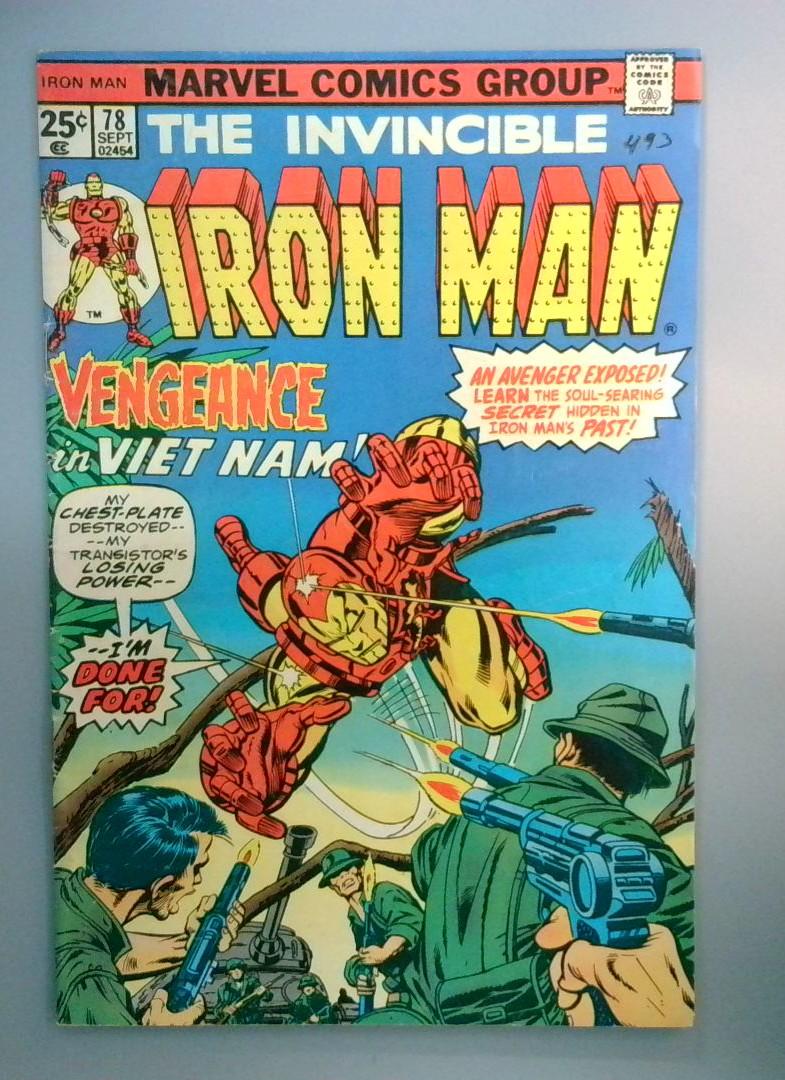 Iron Man #78 Tony Stark Discontinues Weapons Production Marvel 1975
