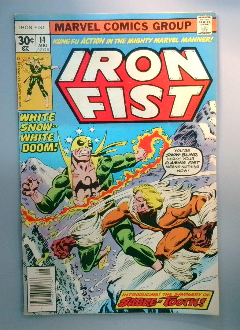 Iron Fist #14 FN+ 🔑 1st Appearance of Sabretooth Marvel 1977