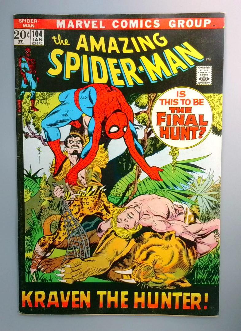 Amazing Spider-Man #104 FN- Kraven the Hunter Marvel 1972