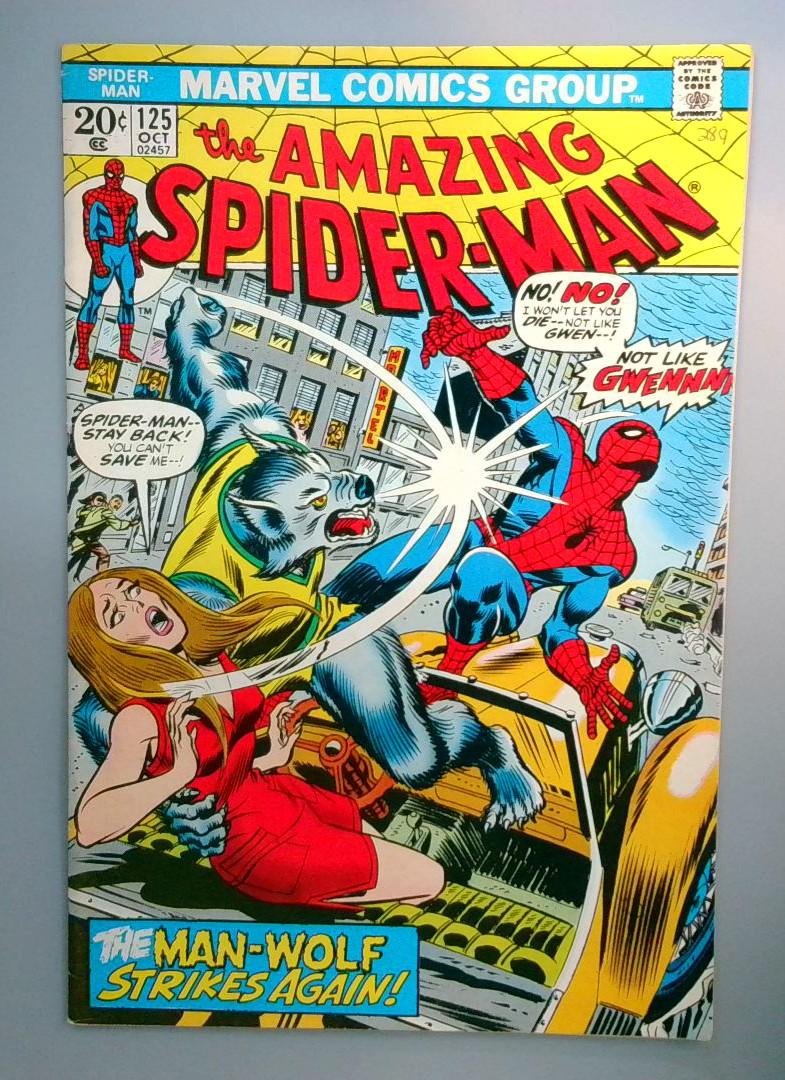 Amazing Spider-Man #125 FN Man-Wolf Origin Marvel 1973