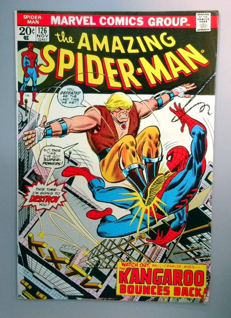 Amazing Spider-Man #126 VF Kangaroo, Human Torch Marvel 1973
