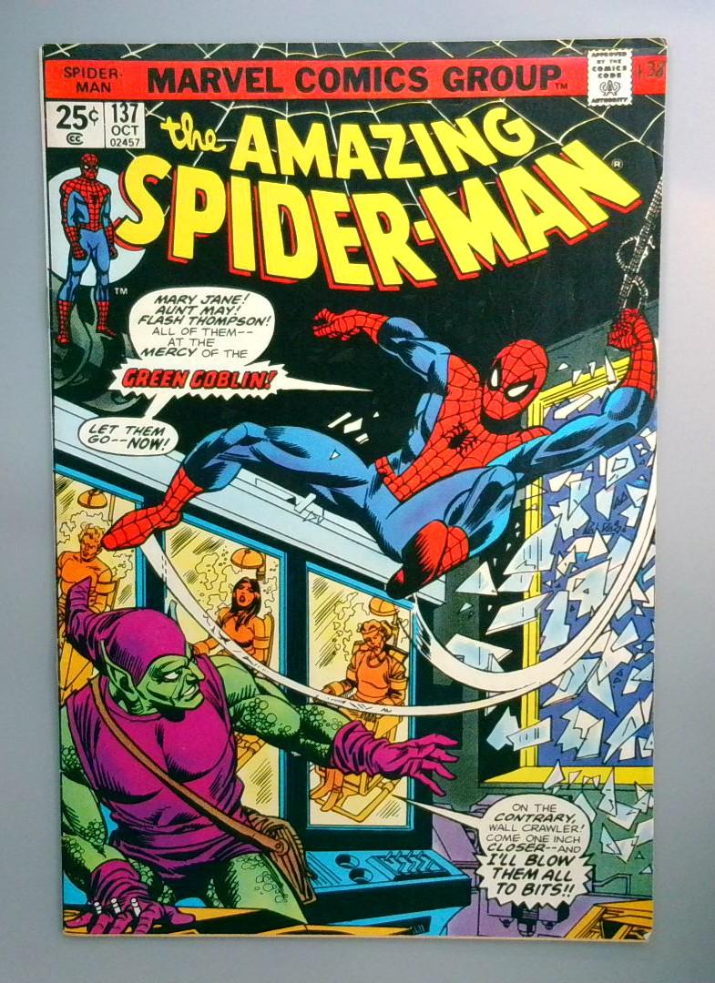 Amazing Spider-Man #137 2nd Green Goblin NO MVS Marvel 1974 