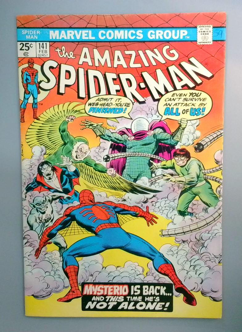 Amazing Spider-Man #141 1st Mysterio II No MVS Marvel 1975