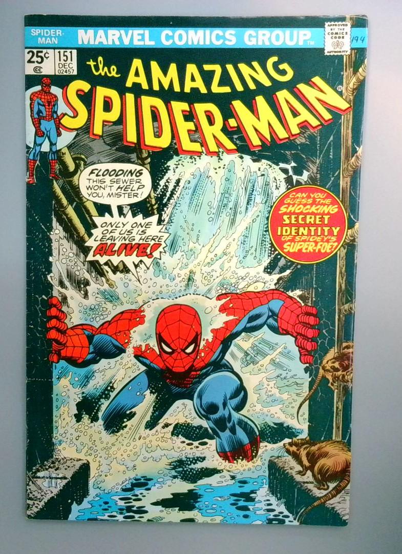 Amazing Spider-Man #151 FN+ Classic John Romita Cover Marvel 1975