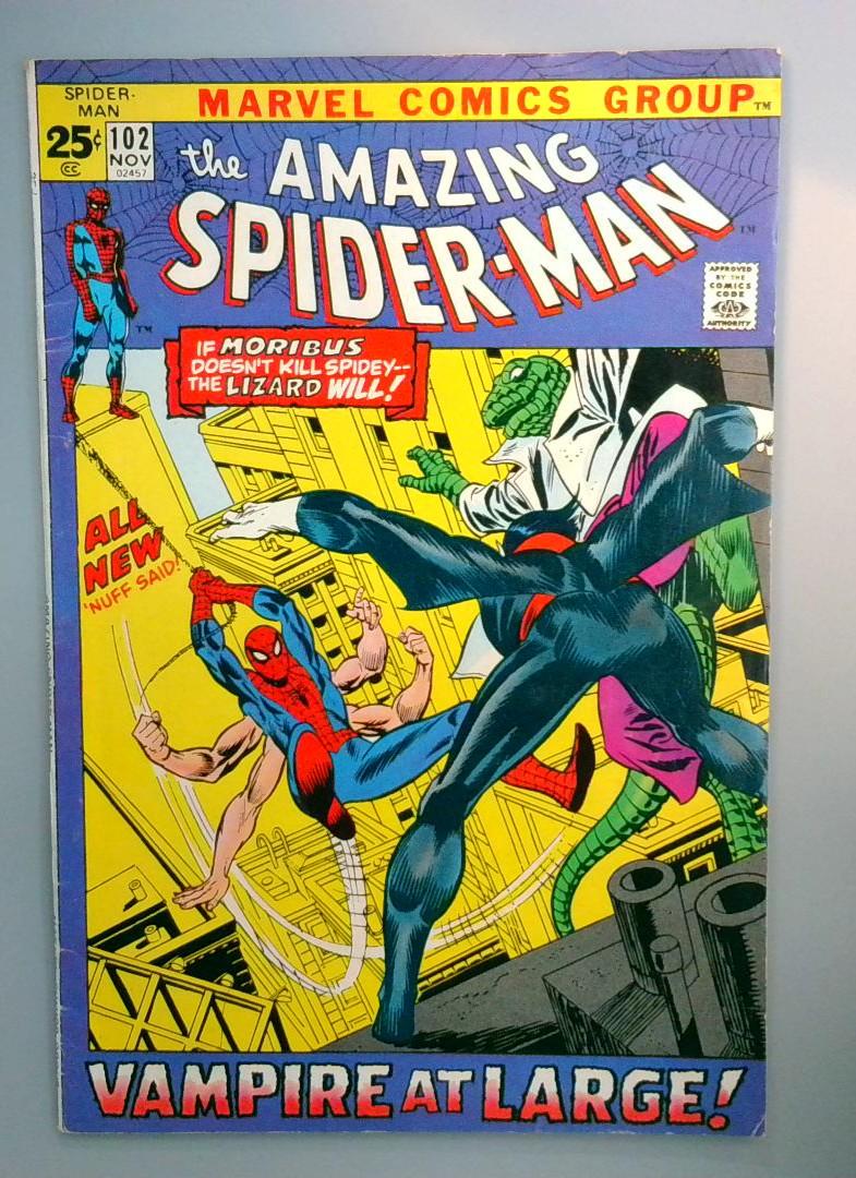 Amazing Spider-Man #102 VG/FN Origin of Morbius Marvel 1971