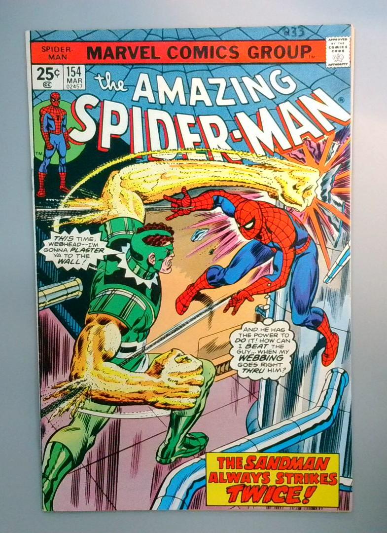 Amazing Spider-Man #154 Sandman No MVS Marvel 1976