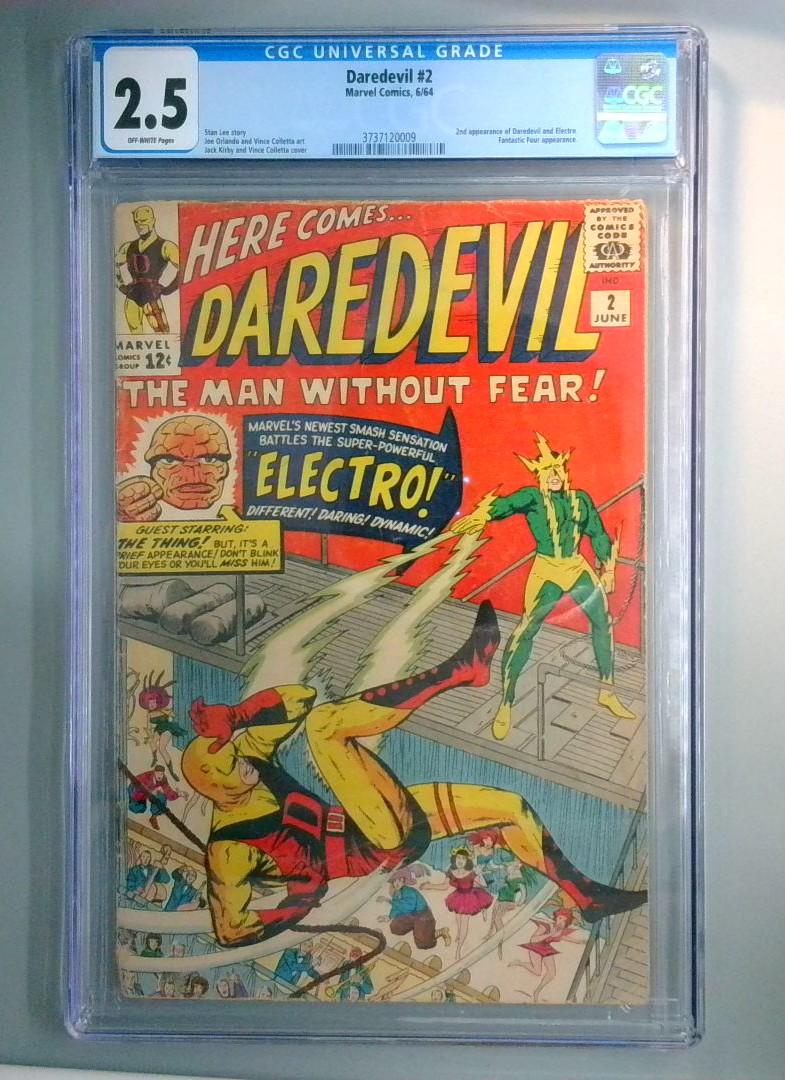 Daredevil #2 CGC 2.0 2nd Appearance of Daredevil, Electro Marvel 1964