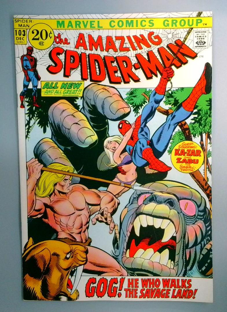 Amazing Spider-Man #103 NM 🔥1st Appearance of Gog Tsiln Marvel 1971