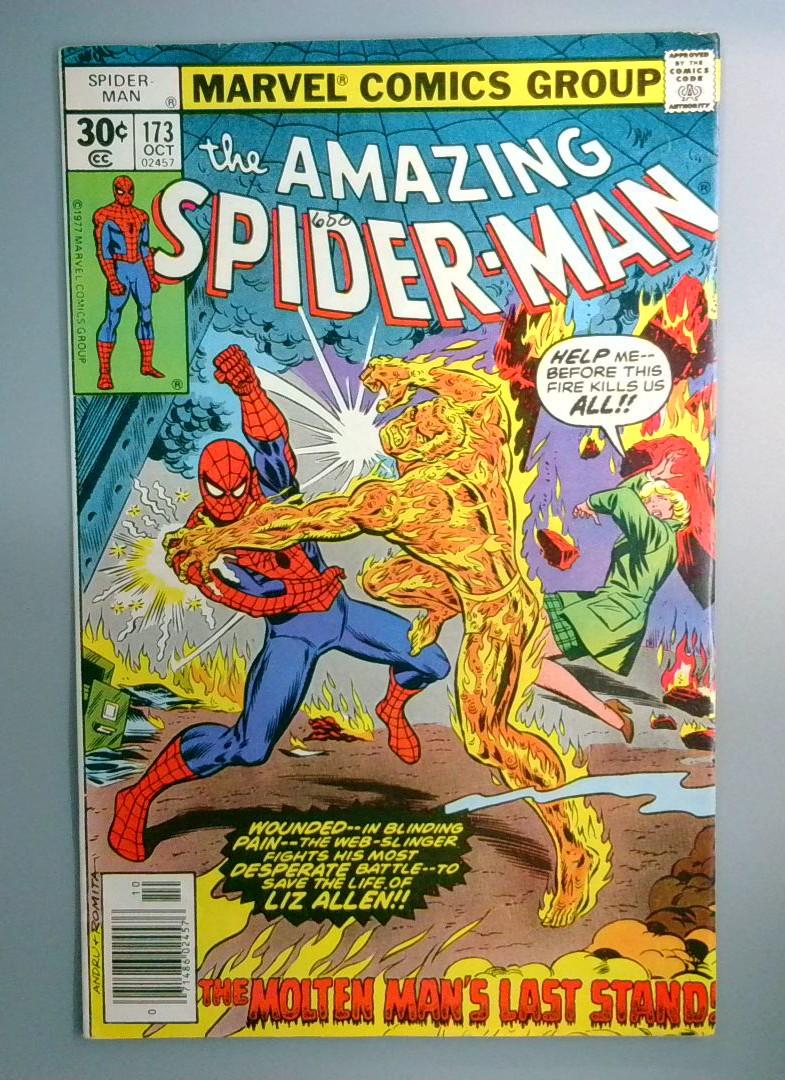 Amazing Spider-Man #173 Molten Man Appearance Marvel 1977