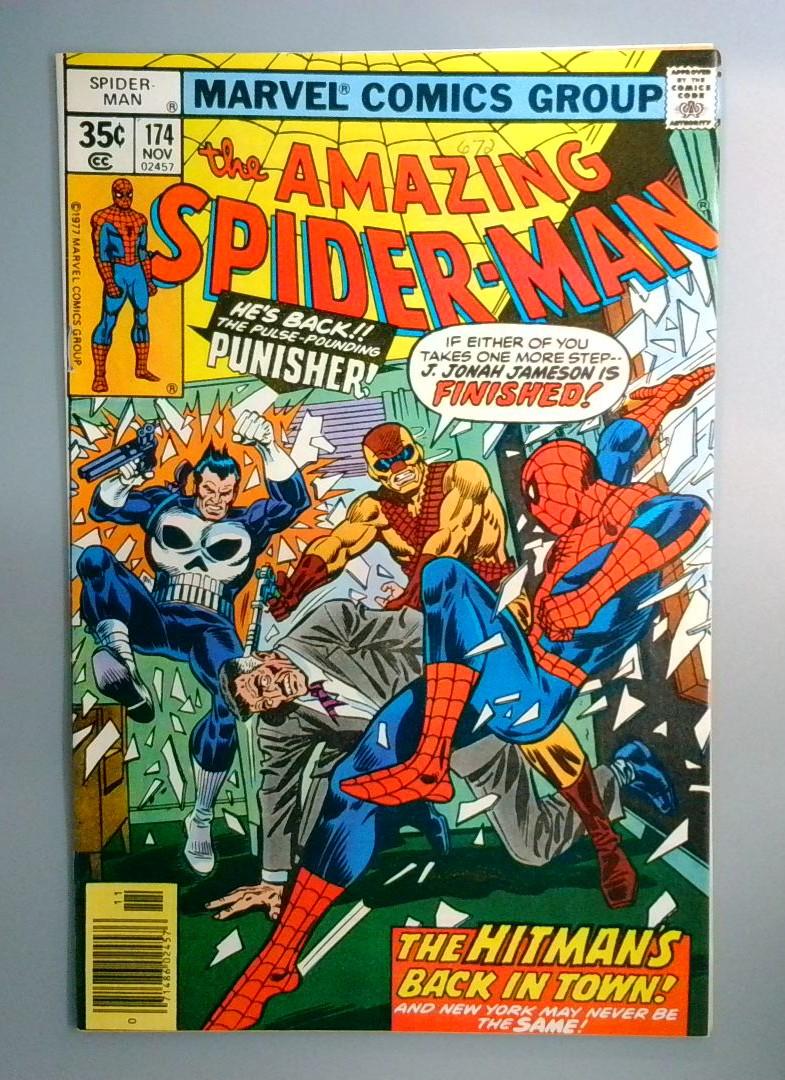 Amazing Spider-Man #174 VF Punisher & Hitman Appearance Marvel 1977