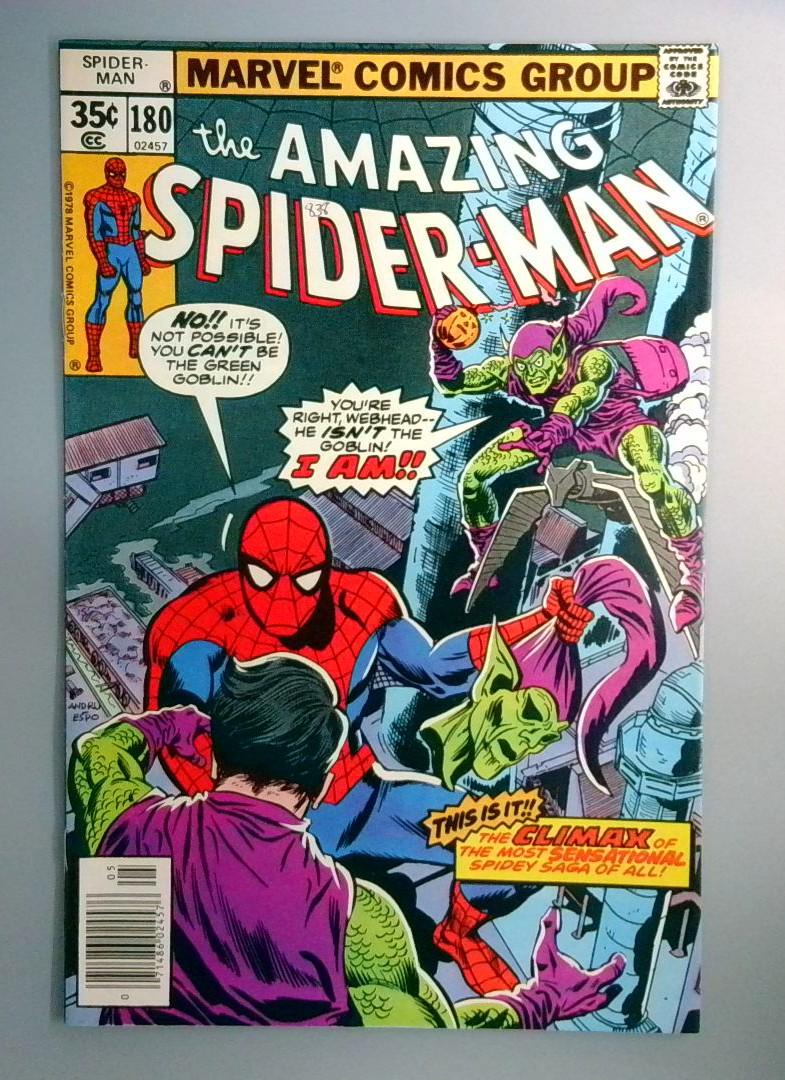 Amazing Spider-Man #180 VF Death of Green Goblin Bart Hamilton Marvel 1978