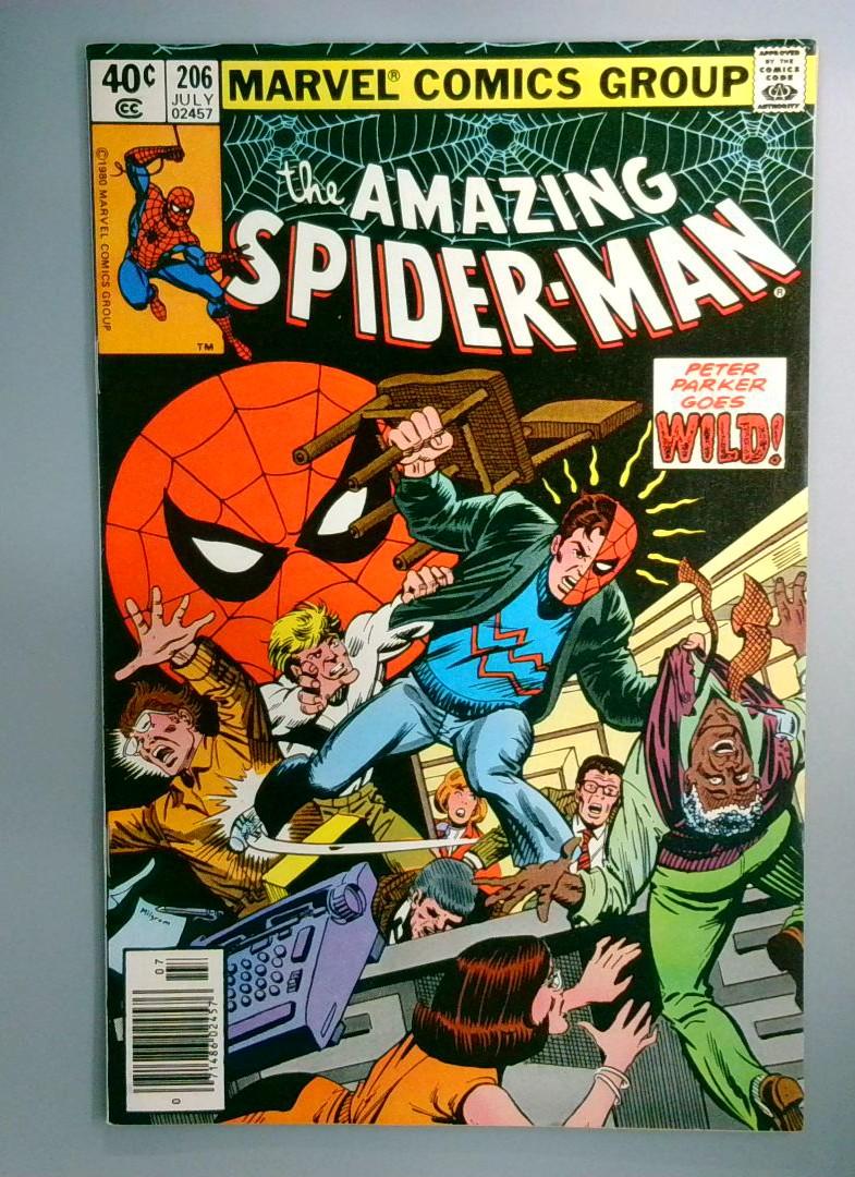 Amazing Spider-Man #206 VF Newsstand Edition Marvel 1980