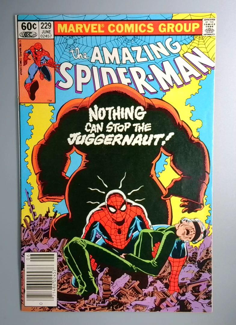 Amazing Spider-Man #229 FN Juggernaut Newsstand Marvel 1982