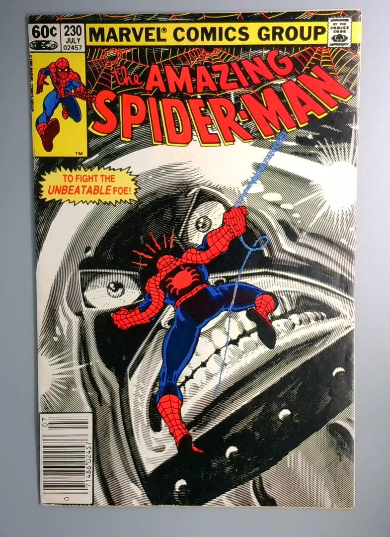 Amazing Spider-Man #230 FN+ Juggernaut Newsstand Edition Marvel 1982