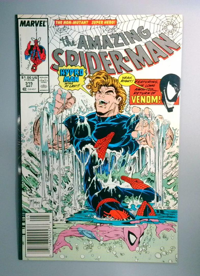 Amazing Spider-Man #315 VF 2nd Appearance of Venom Newsstand Marvel 1989
