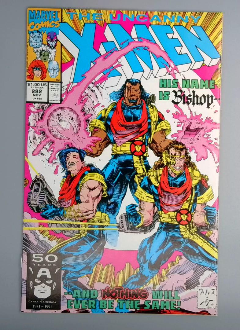 Uncanny X-Men #282 VF 1st Bishop Cameo Appearance Marvel 1991